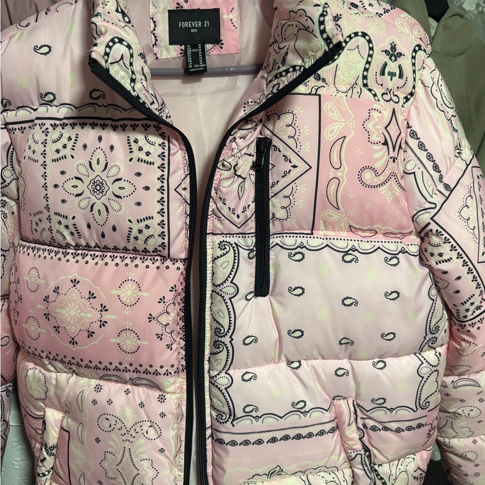 Forever 21 Pink Patterned Women's Jacket